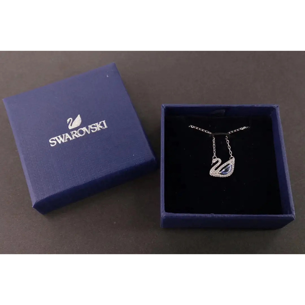Swarovski Blue Swan Collarbone Necklace